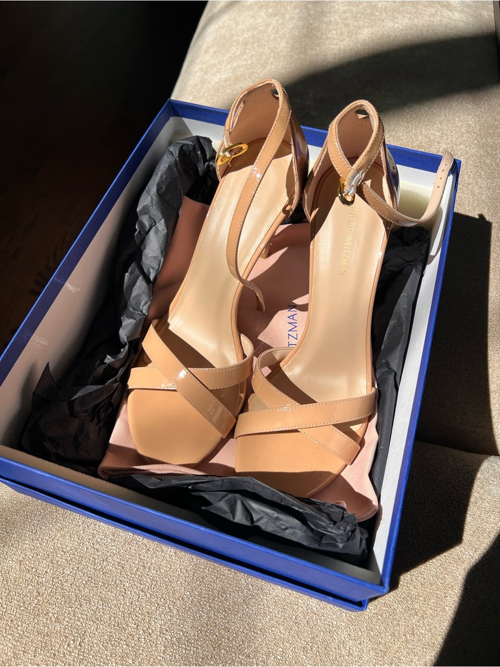 Stuart Weitzman Ankle-Strap Dress Heels